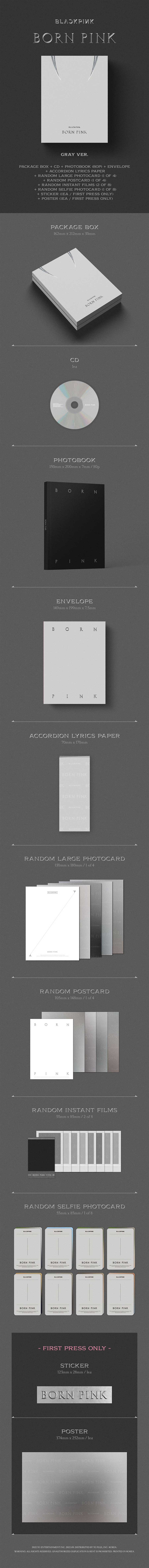 BLACKPINK - 2nd Album [BORN PINK] BOX SET [GRAY ver.]
