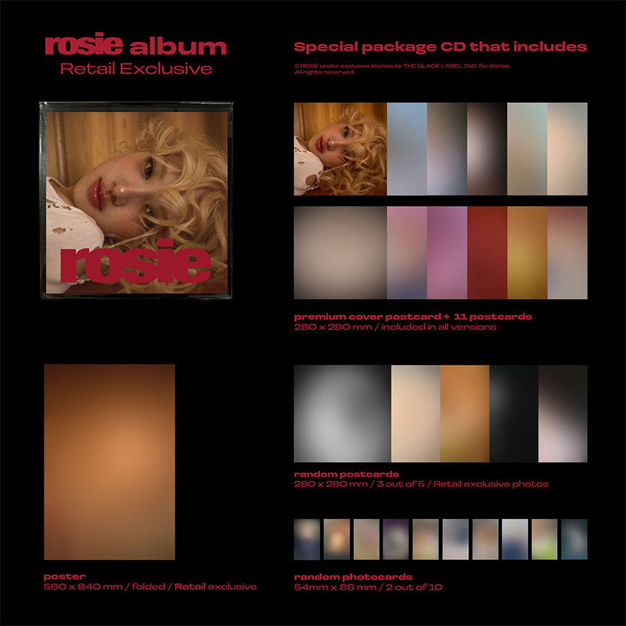 (BLACKPINK) ROSE - First Studio Album [rosie] (Retail Exclusive)