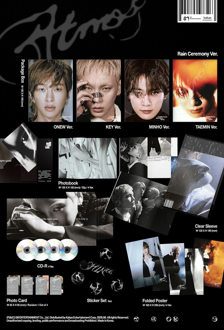 SHINee - 6th Mini Album [Atmos] (RaIn Ceremony Ver.) (TAEMIN)