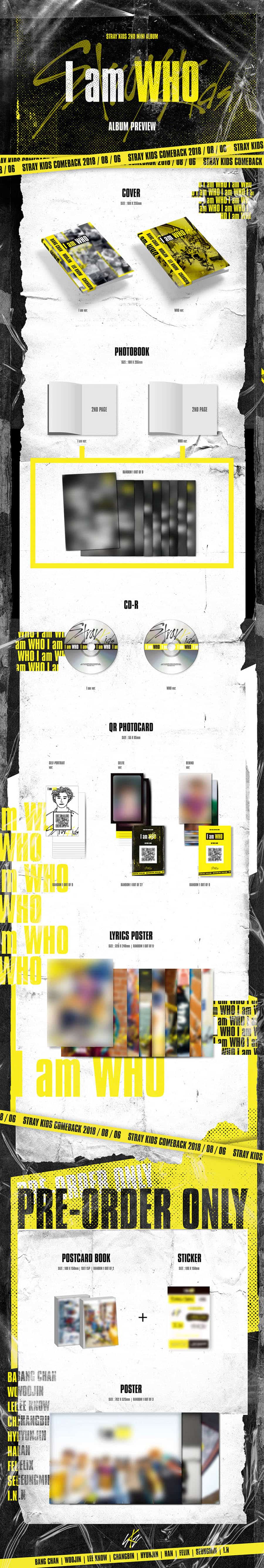 STRAY KIDS - 2nd Mini Album [I am WHO]