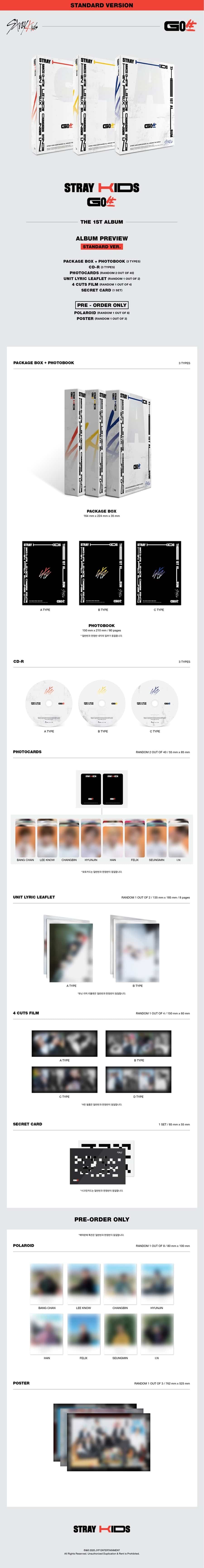 Stray Kids - 1st Full album [Go live] Standard Ver.