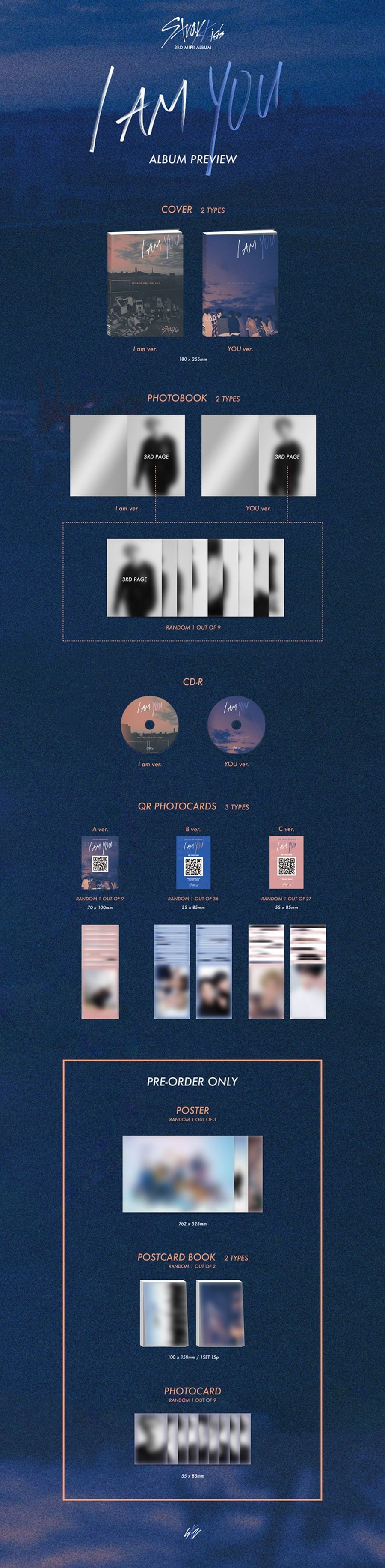 STRAY KIDS - 3rd Mini album [I am YOU]